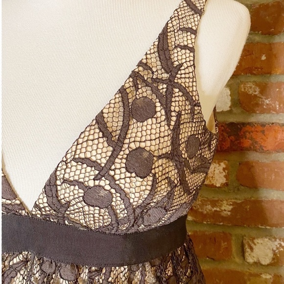Milly Brown Guipure Lace Dress Size 6 - Picture 5 of 10